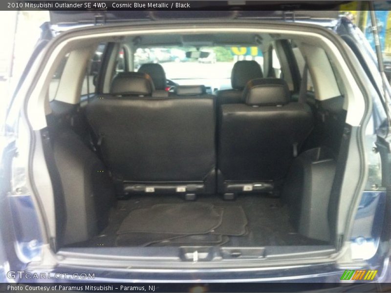 Cosmic Blue Metallic / Black 2010 Mitsubishi Outlander SE 4WD