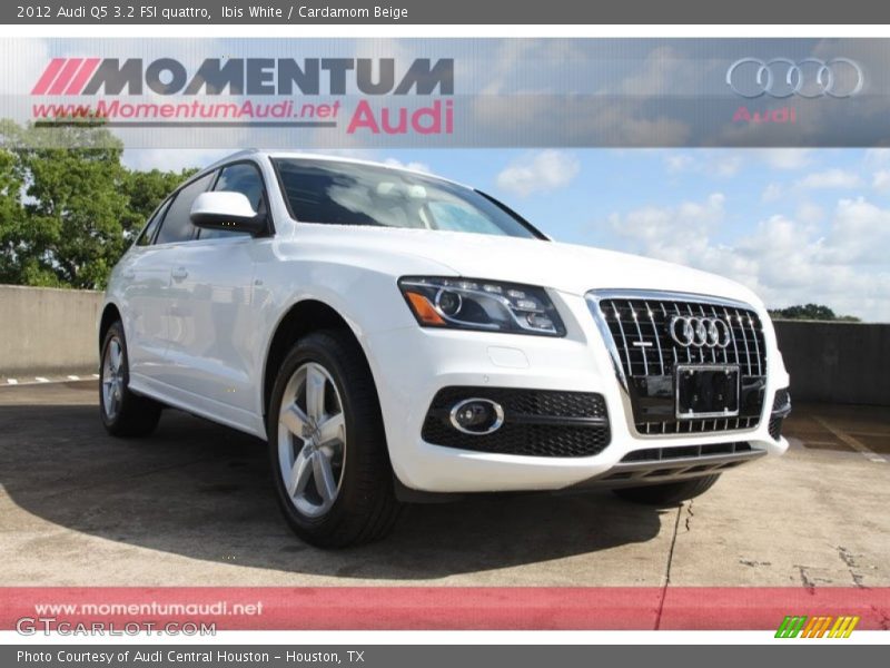 Ibis White / Cardamom Beige 2012 Audi Q5 3.2 FSI quattro