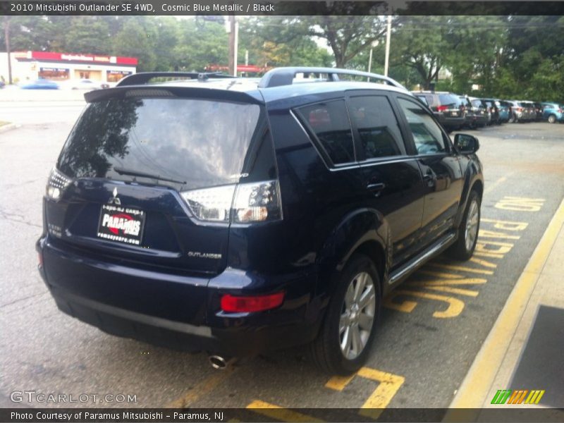 Cosmic Blue Metallic / Black 2010 Mitsubishi Outlander SE 4WD
