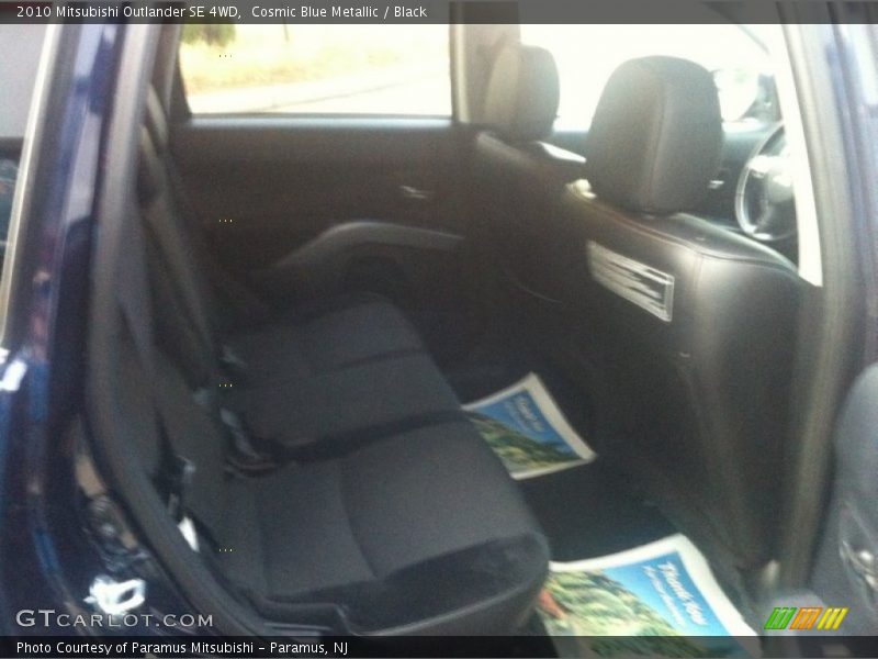 Cosmic Blue Metallic / Black 2010 Mitsubishi Outlander SE 4WD