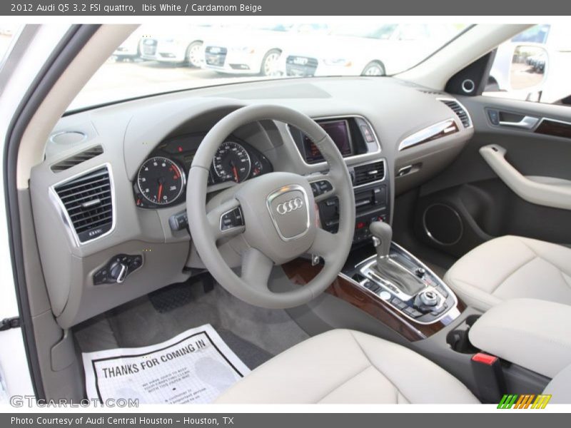 Ibis White / Cardamom Beige 2012 Audi Q5 3.2 FSI quattro