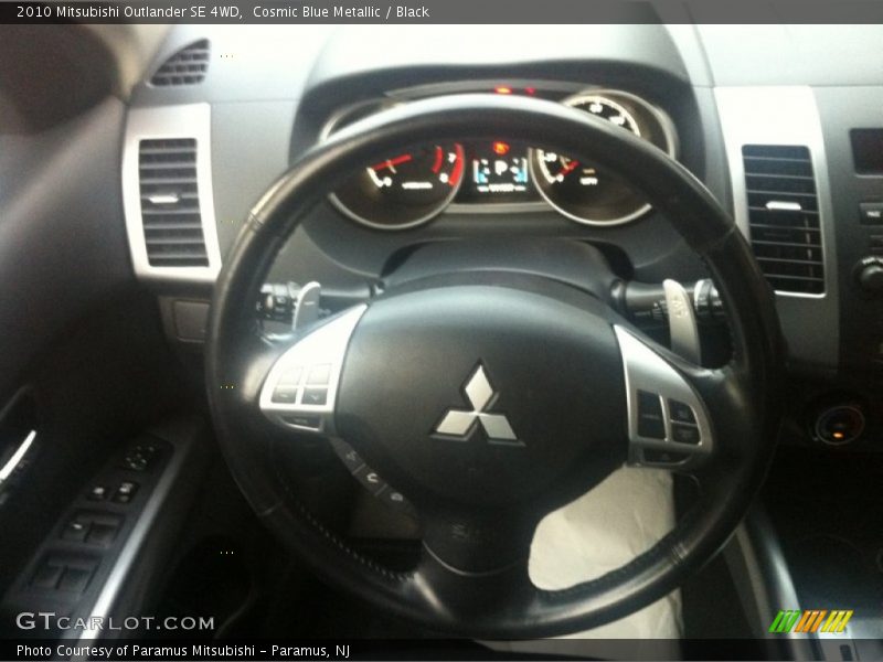 Cosmic Blue Metallic / Black 2010 Mitsubishi Outlander SE 4WD