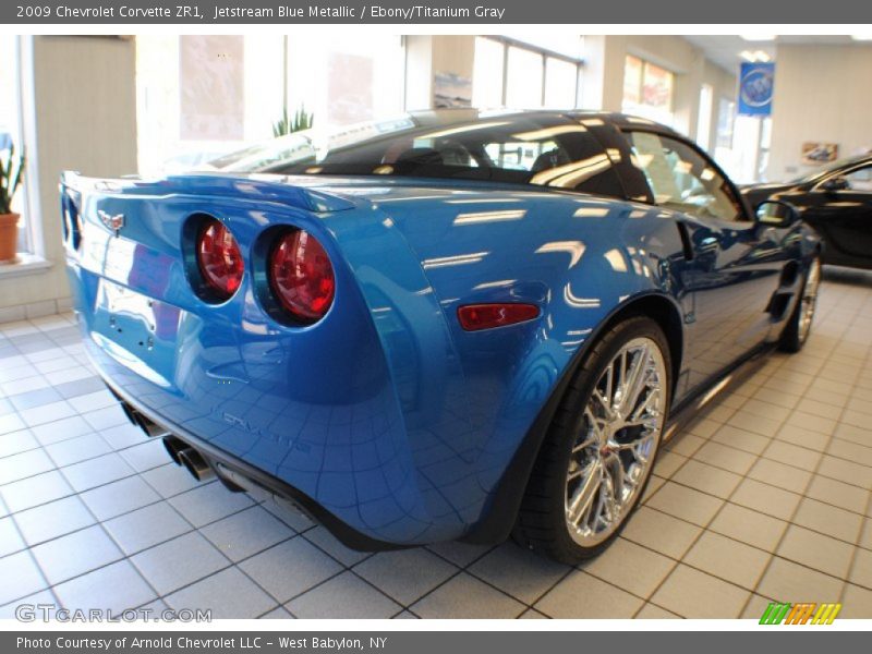 Jetstream Blue Metallic / Ebony/Titanium Gray 2009 Chevrolet Corvette ZR1