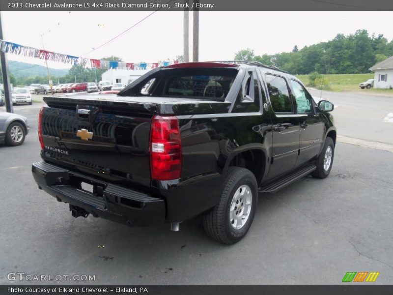 Black / Ebony 2013 Chevrolet Avalanche LS 4x4 Black Diamond Edition