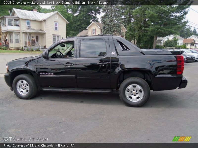 Black / Ebony 2013 Chevrolet Avalanche LS 4x4 Black Diamond Edition