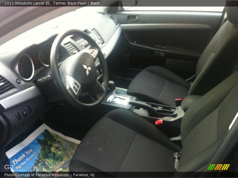 Tarmac Black Pearl / Black 2011 Mitsubishi Lancer ES