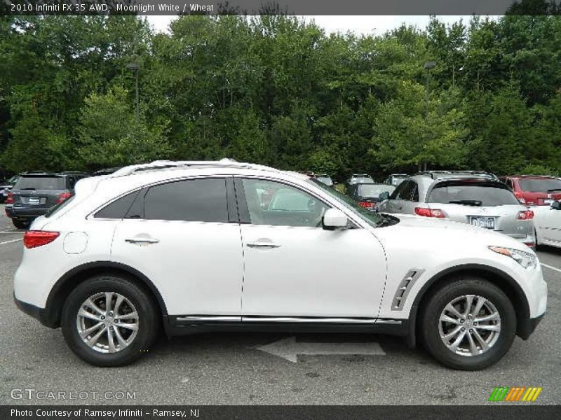 Moonlight White / Wheat 2010 Infiniti FX 35 AWD