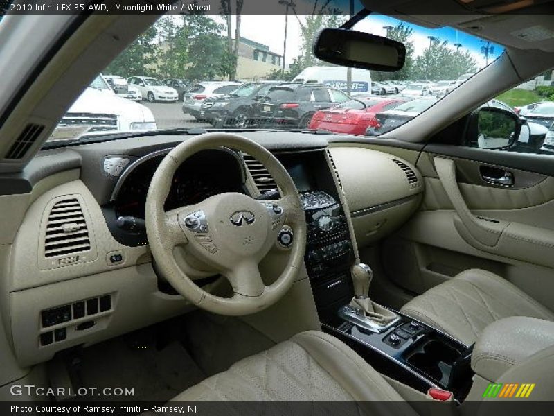 Moonlight White / Wheat 2010 Infiniti FX 35 AWD