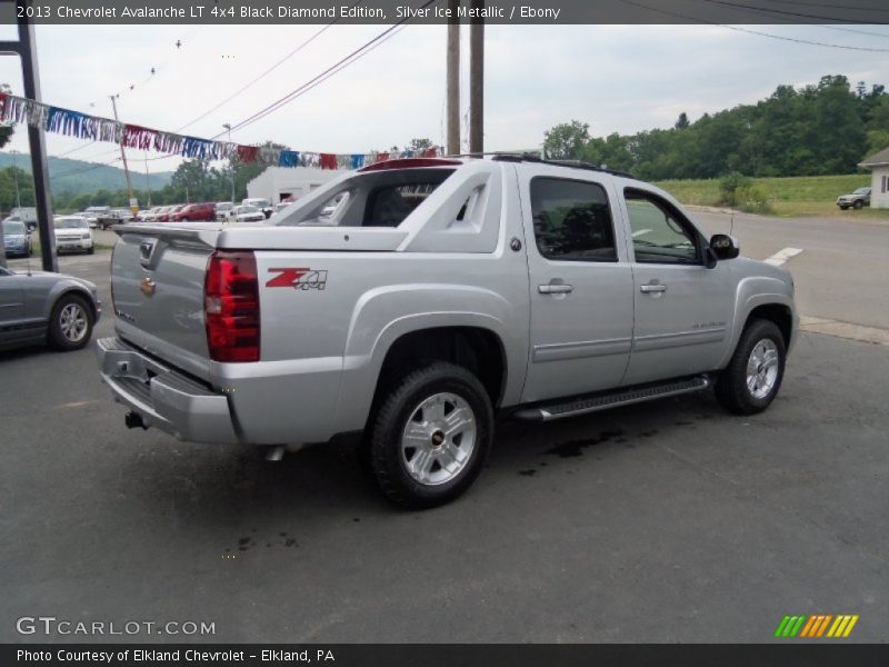 Silver Ice Metallic / Ebony 2013 Chevrolet Avalanche LT 4x4 Black Diamond Edition