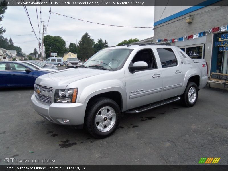 Silver Ice Metallic / Ebony 2013 Chevrolet Avalanche LT 4x4 Black Diamond Edition