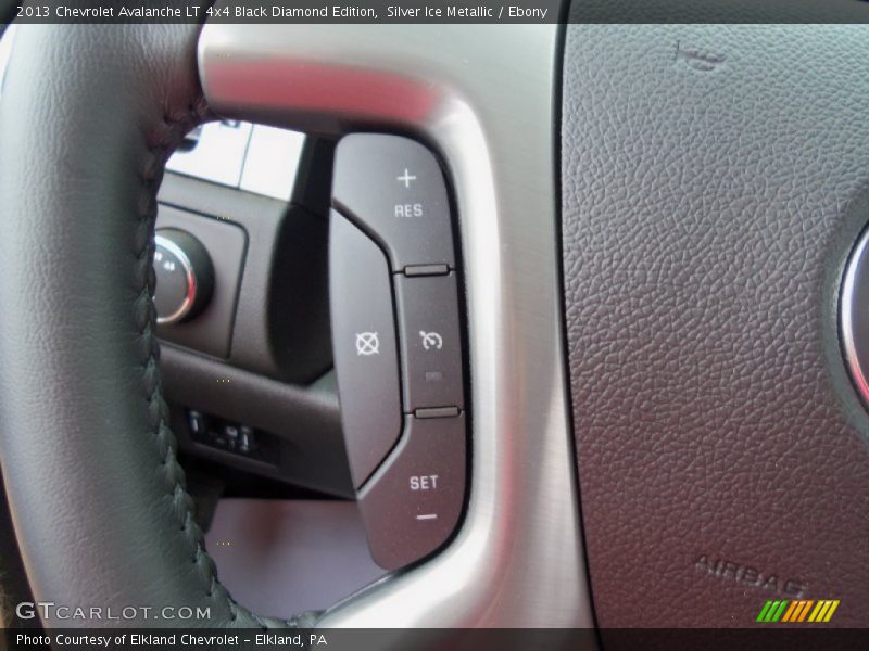 Silver Ice Metallic / Ebony 2013 Chevrolet Avalanche LT 4x4 Black Diamond Edition