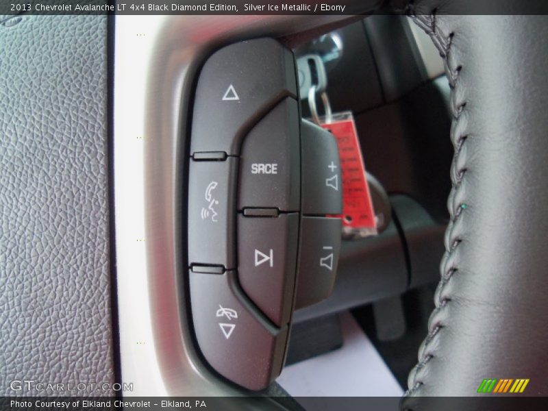 Silver Ice Metallic / Ebony 2013 Chevrolet Avalanche LT 4x4 Black Diamond Edition