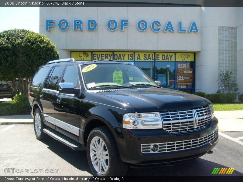 Black / Stone 2008 Lincoln Navigator Luxury
