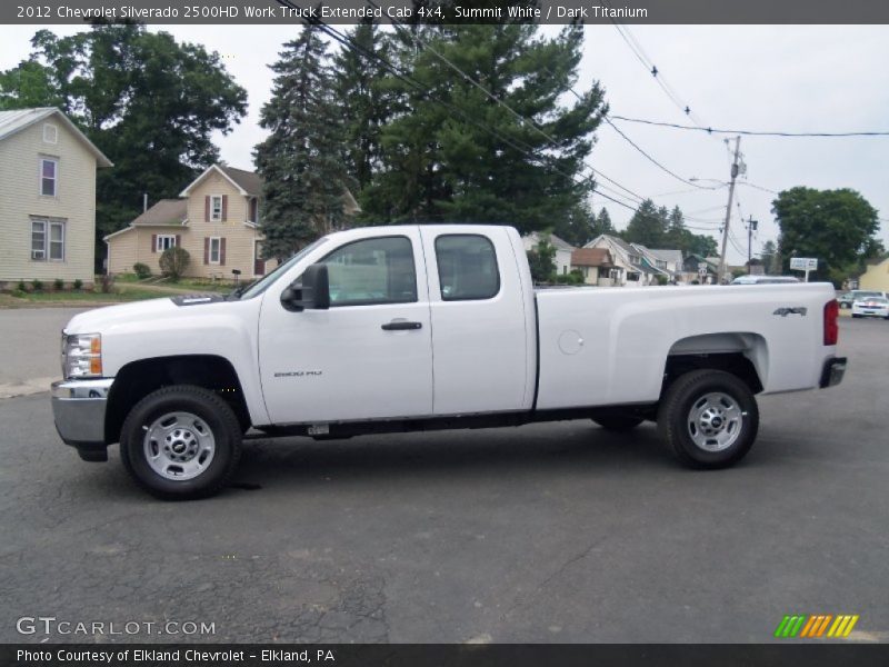 Summit White / Dark Titanium 2012 Chevrolet Silverado 2500HD Work Truck Extended Cab 4x4