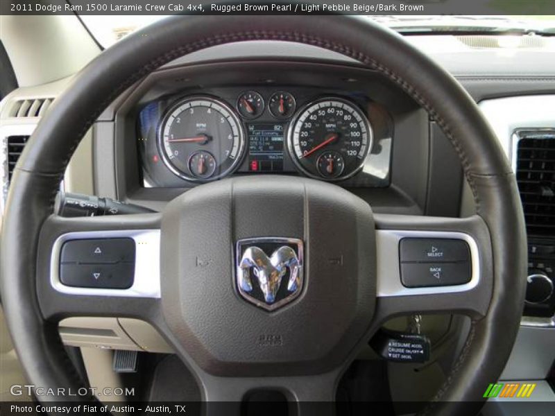  2011 Ram 1500 Laramie Crew Cab 4x4 Steering Wheel