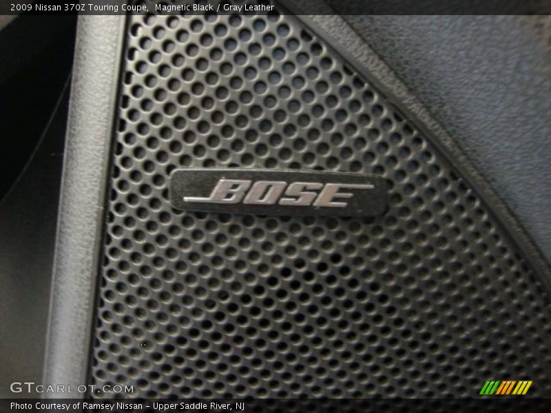 Magnetic Black / Gray Leather 2009 Nissan 370Z Touring Coupe