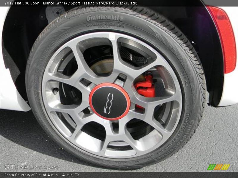 Bianco (White) / Sport Tessuto Nero/Nero (Black/Black) 2012 Fiat 500 Sport
