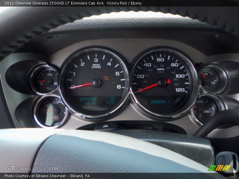 Victory Red / Ebony 2012 Chevrolet Silverado 2500HD LT Extended Cab 4x4