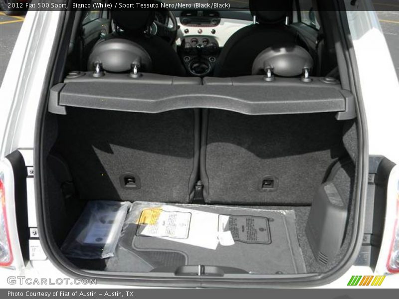 Bianco (White) / Sport Tessuto Nero/Nero (Black/Black) 2012 Fiat 500 Sport