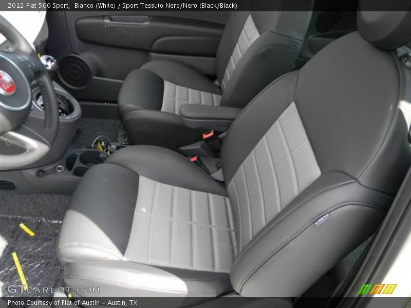 Bianco (White) / Sport Tessuto Nero/Nero (Black/Black) 2012 Fiat 500 Sport