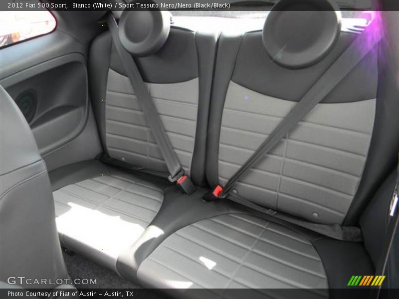 Bianco (White) / Sport Tessuto Nero/Nero (Black/Black) 2012 Fiat 500 Sport