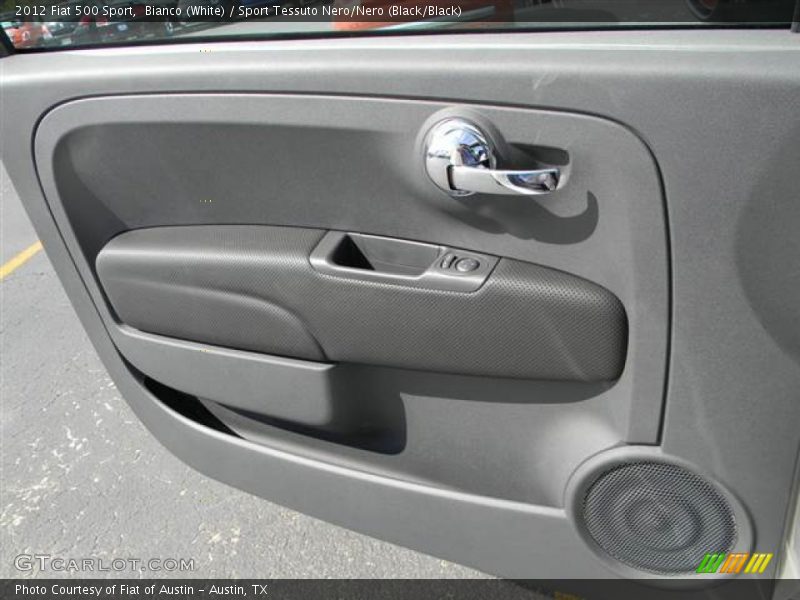 Bianco (White) / Sport Tessuto Nero/Nero (Black/Black) 2012 Fiat 500 Sport
