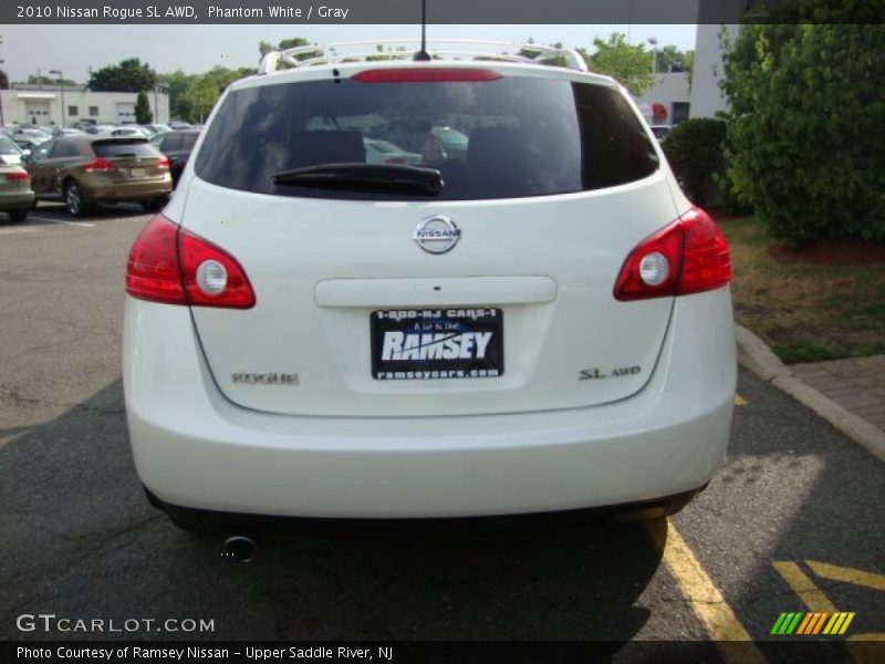 Phantom White / Gray 2010 Nissan Rogue SL AWD