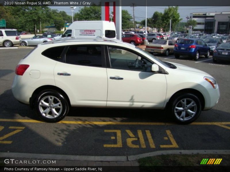 Phantom White / Gray 2010 Nissan Rogue SL AWD