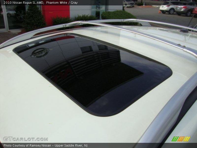 Phantom White / Gray 2010 Nissan Rogue SL AWD