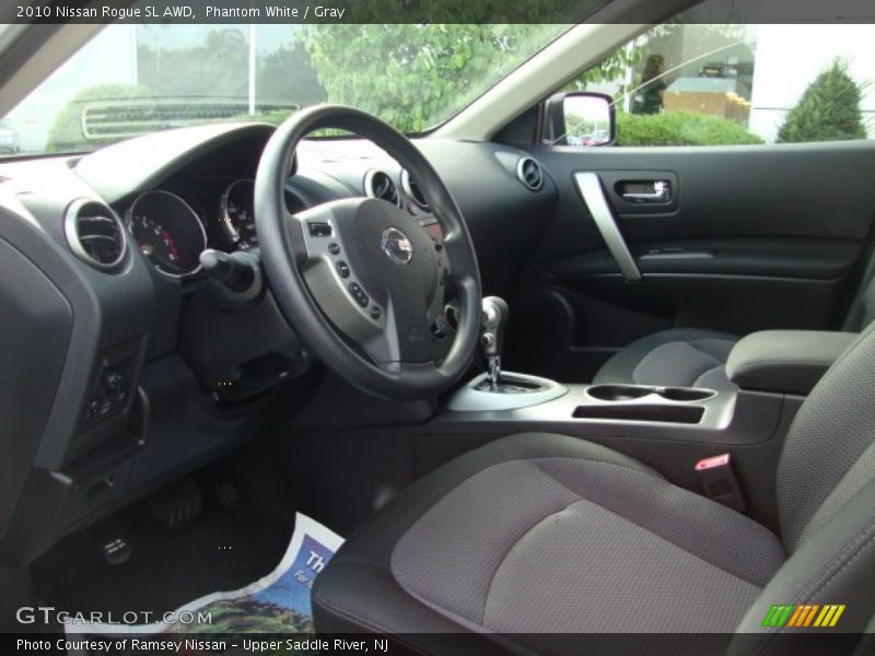 Phantom White / Gray 2010 Nissan Rogue SL AWD