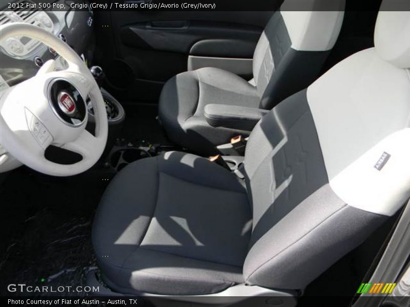 Grigio (Grey) / Tessuto Grigio/Avorio (Grey/Ivory) 2012 Fiat 500 Pop