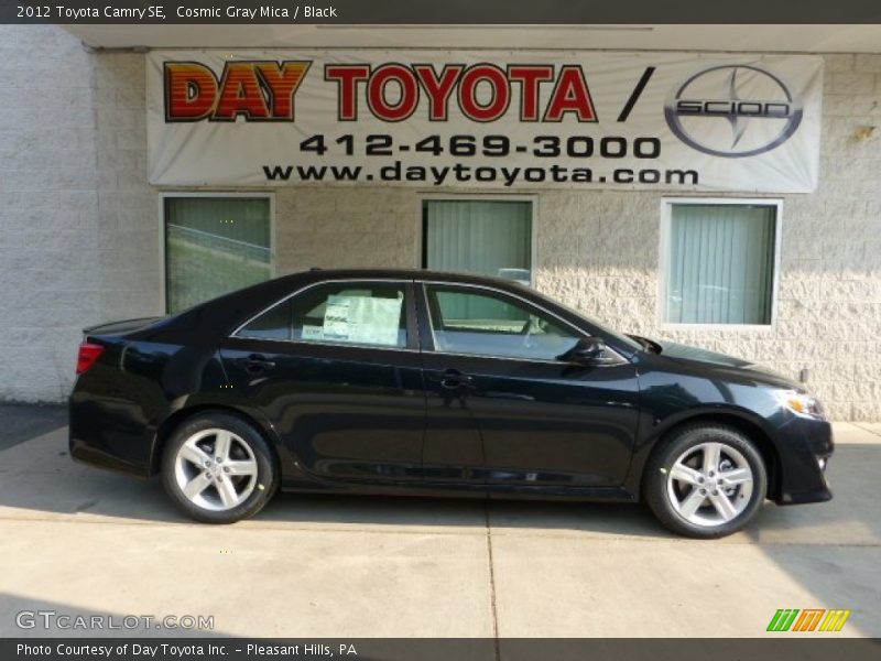 Cosmic Gray Mica / Black 2012 Toyota Camry SE