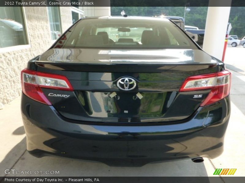 Cosmic Gray Mica / Black 2012 Toyota Camry SE