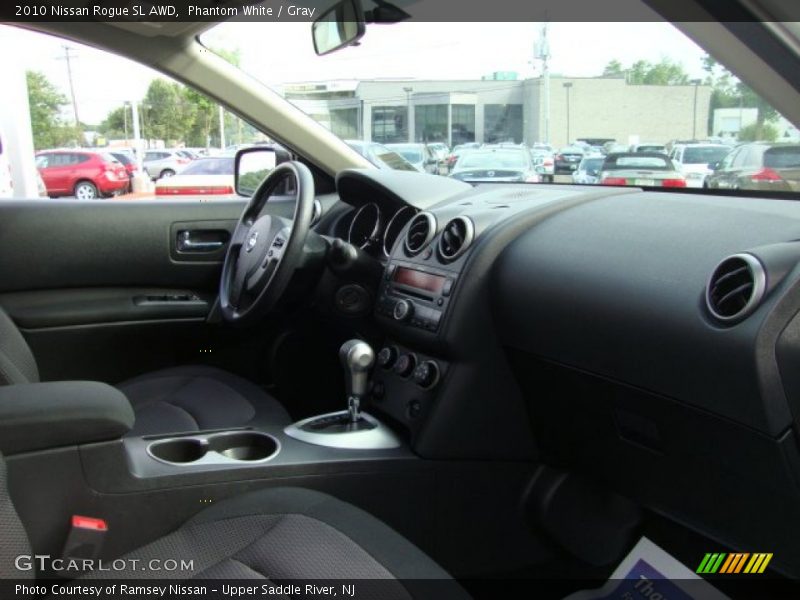 Phantom White / Gray 2010 Nissan Rogue SL AWD
