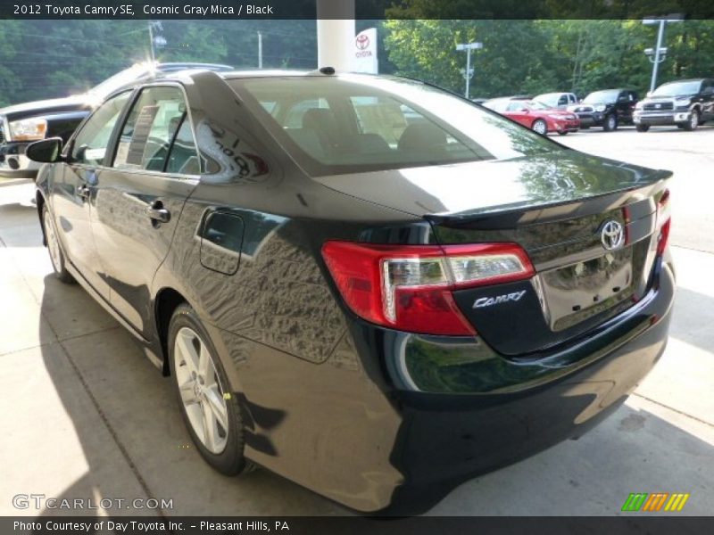 Cosmic Gray Mica / Black 2012 Toyota Camry SE