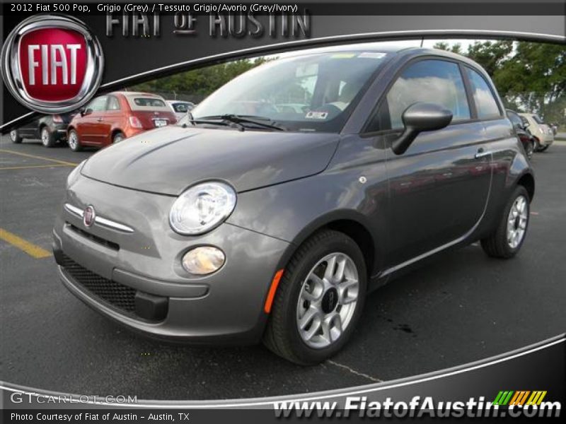 Grigio (Grey) / Tessuto Grigio/Avorio (Grey/Ivory) 2012 Fiat 500 Pop