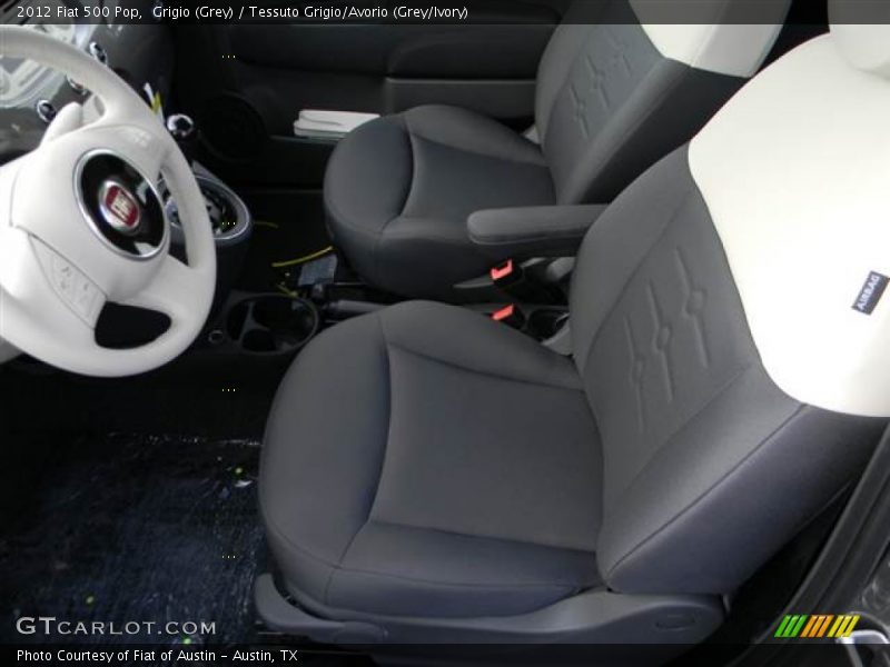 Grigio (Grey) / Tessuto Grigio/Avorio (Grey/Ivory) 2012 Fiat 500 Pop