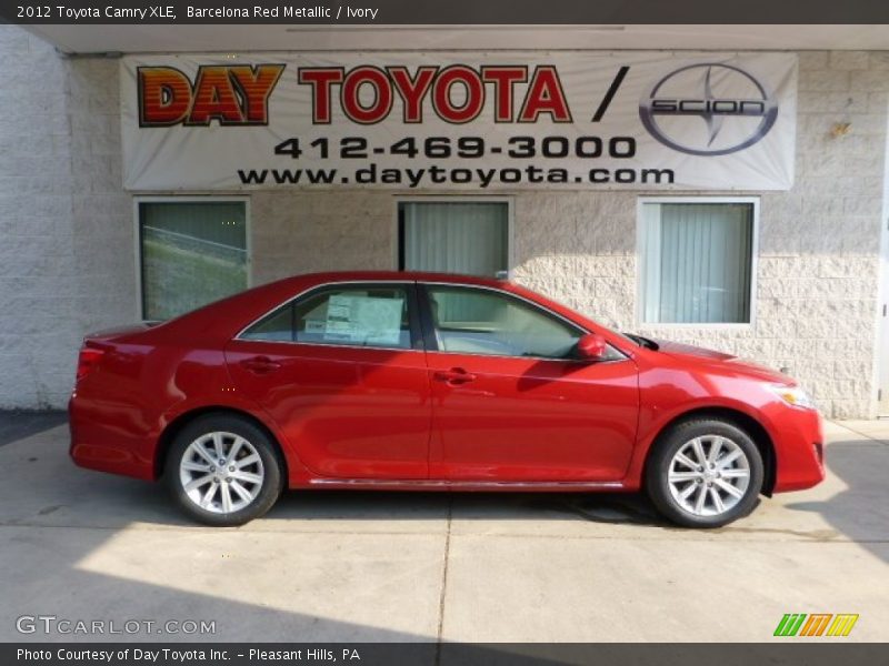 Barcelona Red Metallic / Ivory 2012 Toyota Camry XLE