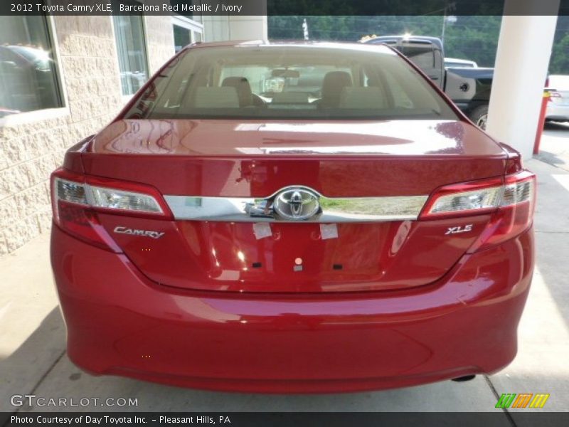 Barcelona Red Metallic / Ivory 2012 Toyota Camry XLE