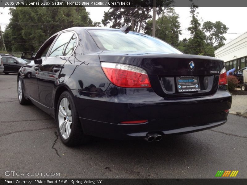 Monaco Blue Metallic / Cream Beige 2009 BMW 5 Series 528xi Sedan