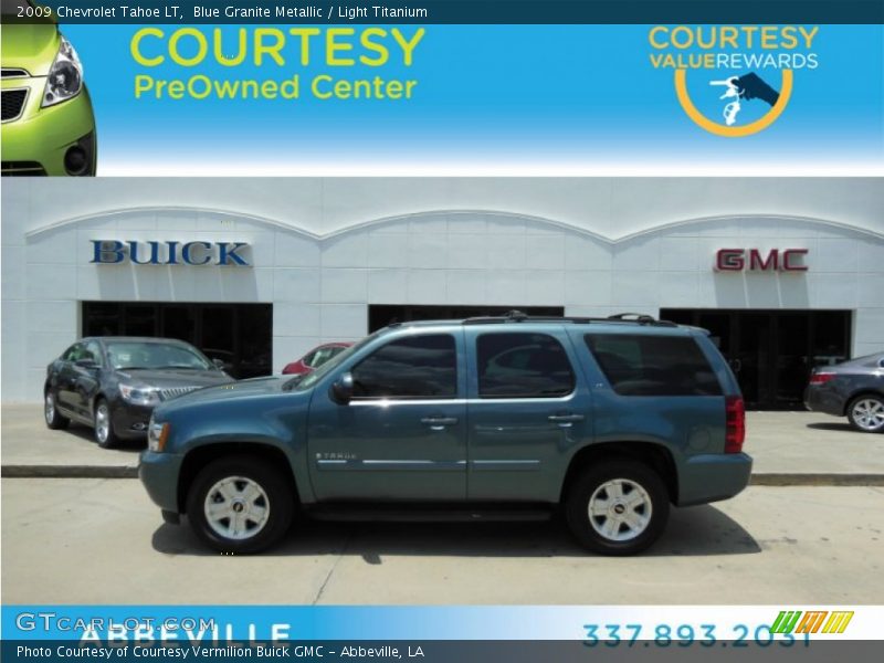 Blue Granite Metallic / Light Titanium 2009 Chevrolet Tahoe LT