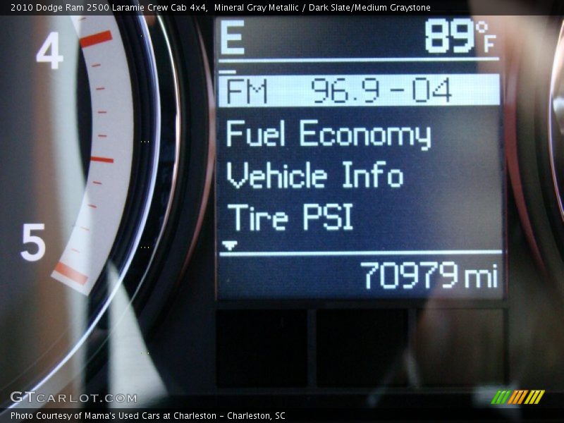 Mineral Gray Metallic / Dark Slate/Medium Graystone 2010 Dodge Ram 2500 Laramie Crew Cab 4x4
