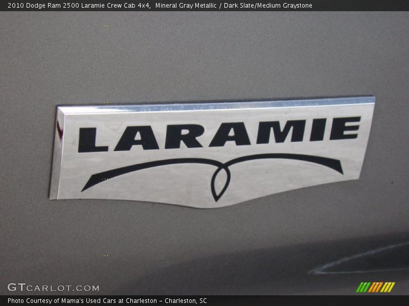 Mineral Gray Metallic / Dark Slate/Medium Graystone 2010 Dodge Ram 2500 Laramie Crew Cab 4x4