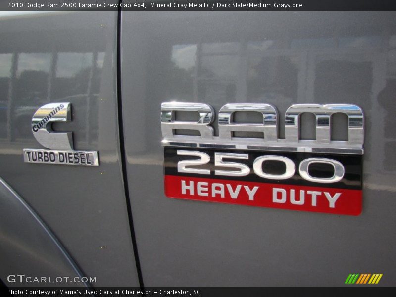 Mineral Gray Metallic / Dark Slate/Medium Graystone 2010 Dodge Ram 2500 Laramie Crew Cab 4x4