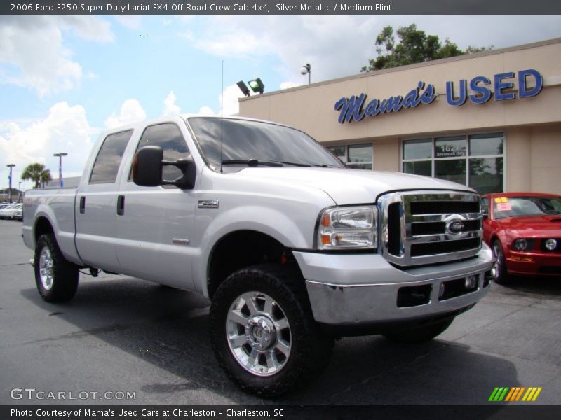 Silver Metallic / Medium Flint 2006 Ford F250 Super Duty Lariat FX4 Off Road Crew Cab 4x4