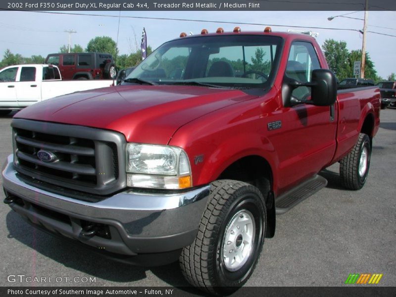 Toreador Red Metallic / Medium Flint 2002 Ford F350 Super Duty XL Regular Cab 4x4