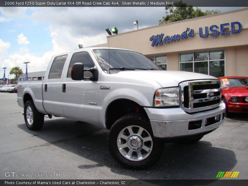 Silver Metallic / Medium Flint 2006 Ford F250 Super Duty Lariat FX4 Off Road Crew Cab 4x4