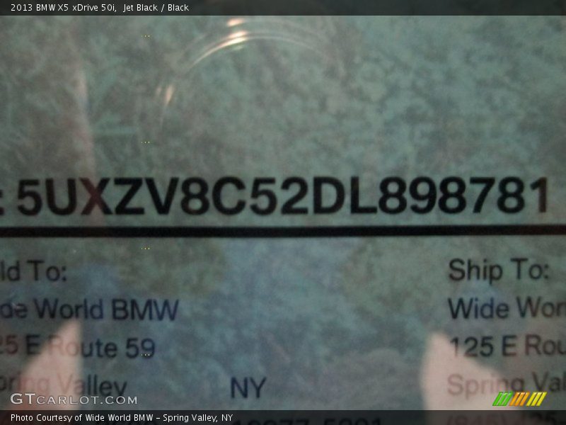 Jet Black / Black 2013 BMW X5 xDrive 50i