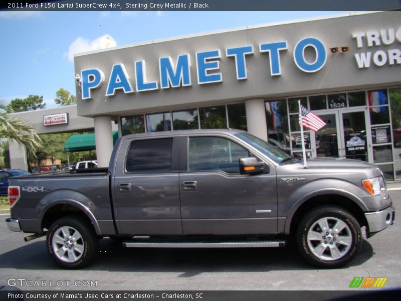 Sterling Grey Metallic / Black 2011 Ford F150 Lariat SuperCrew 4x4