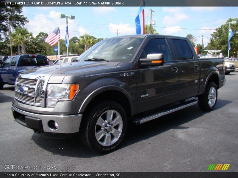 Sterling Grey Metallic / Black 2011 Ford F150 Lariat SuperCrew 4x4